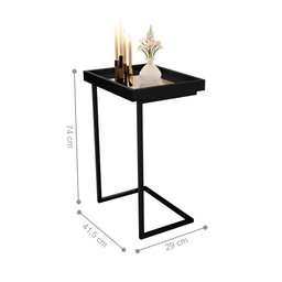 Mesa de Apoio Reggio Preto Pe Preto - 2