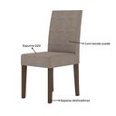 Ver imagem 5 de Conjunto Sala de Jantar Retangular Mesa Kate 120cm e 04 Cadeiras Josi Poliman Móveis Amêndoa
