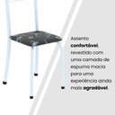 Ver mais imagens de Conjunto para Sala de Jantar com 4 Cadeiras Dany Branco/Preto