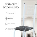 Ver imagem 7 de Conjunto para Sala de Jantar com 4 Cadeiras Dany Branco/Preto