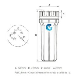 Filtro Saída Poço Artesiano Gbf1800 | Globalfiltros - 2