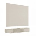 Ver imagem 3 de Rack Extensível Ripado com Painel TV 86 Polegadas Planejado 280x250cm Aruá CabeCasa MadeiraOriginals Off White