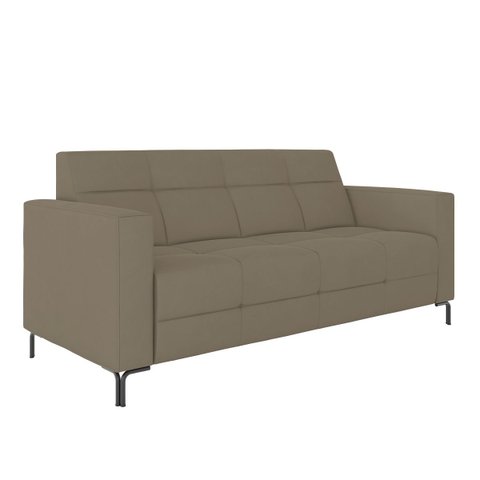 Sofá Living Decorativo Houston 2 Lugares 200cm Pés em Metal Veludo Castor G33 - Gran Belo