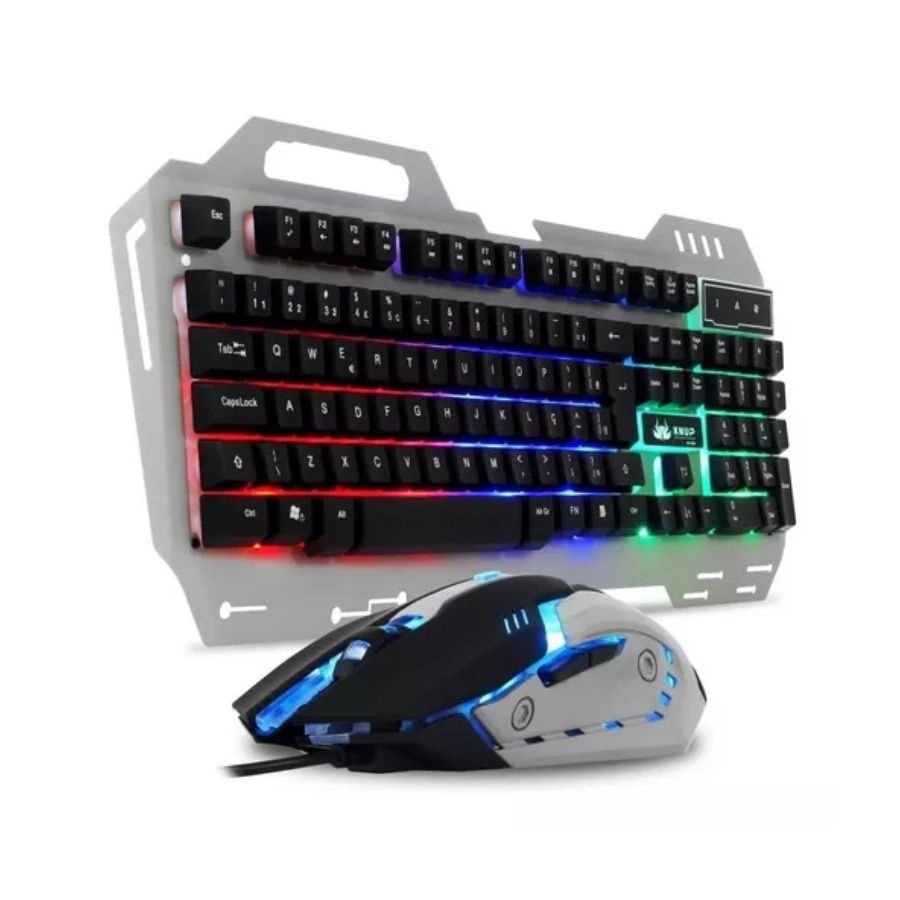 Teclado para Pc + Mouse com Fio (combo Gamer) Knup Kp-2054 Teclado para Pc + Mouse com Fio (combo Ga