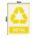 Ver imagem 2 de Combo 10 Adesivos de Sinalização Lixo Metal 15x20 Acesso - S-240 F9e