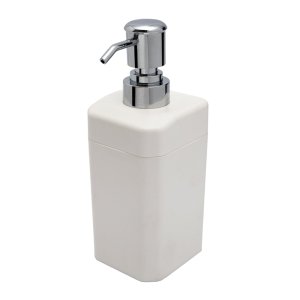 Dispenser Porta Sabonete Líquido 300ml Com Fixação Parede:Branco