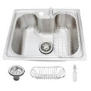 Ver imagem 1 de Cuba Cozinha Gourmet Aço Escovado 62x40x21cm