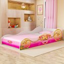 Ver imagem 1 de Cama Juvenil Carruagem Princesa para Quarto de Menina