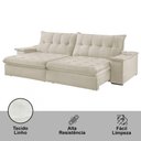 Ver imagem 6 de Sofá Lua Linho 02 Módulos 100 Cm B25cm Meu Sofá Online A302 Linho Branco