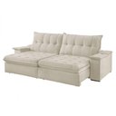 Ver imagem 2 de Sofá Lua Linho 02 Módulos 100 Cm B25cm Meu Sofá Online A302 Linho Branco