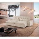 Ver imagem 1 de Sofá Lua Linho 02 Módulos 100 Cm B25cm Meu Sofá Online A302 Linho Branco