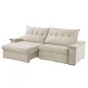 Ver imagem 4 de Sofá Lua Linho 02 Módulos 100 Cm B25cm Meu Sofá Online A302 Linho Branco