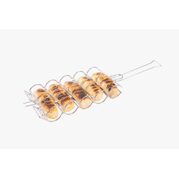 Grelha Churrasqueira para Pão de Alho e Milho 60x17x6,5cm - 1