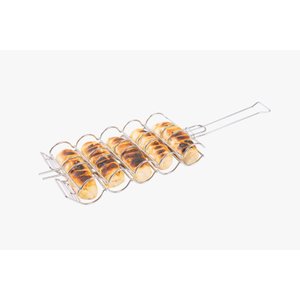 Grelha Churrasqueira para Pão de Alho e Milho 60x17x6,5cm