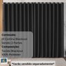 Cortina Blackout Preta 3,00x2,80m Tecido Liso Ilhos Sala Quarto Clássica Moderna - 4