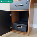 Ver mais imagens de Mesa Escrivaninha Escritorio 1 Gaveta 1 Nicho 1 Porta 110 cm Freijo Preto Artany