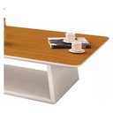 Ver imagem 3 de Mesa de Centro Retangular 109 X 68 X 30 Holambra Edn:off White/cedro