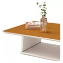 Ver imagem 2 de Mesa de Centro Retangular 109 X 68 X 30 Holambra Edn:off White/cedro