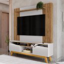 Ver imagem 2 de Home Estante Rack Atalaia para Tv até 75 Polegadas Cinamomo/off White