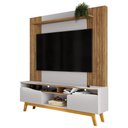 Ver imagem 1 de Home Estante Rack Atalaia para Tv até 75 Polegadas Cinamomo/off White