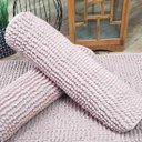 Ver imagem 1 de Tapete Bolinha Microfibra Antiderrapante Rozac - Nude