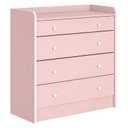 Ver imagem 1 de Cômoda Doce Sonho com Trocador 2523 Rosa Acetinado - Qmovi