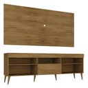 Ver imagem 4 de Rack com Painel para TV até 55 Polegadas 1 Porta 5 Nichos Retrô Espresso Móveis