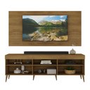 Ver imagem 5 de Rack com Painel para TV até 55 Polegadas 1 Porta 5 Nichos Retrô Espresso Móveis