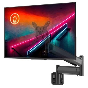 Suporte para Monitor até 26 Articulado para Painel Canaletado com Regulagem de Altura Octoo Clipway