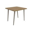 Ver imagem 6 de Conjunto: Mesa Sala Jantar Iguaçu Tampo Madeirado 90x90cm e 4 Cadeiras Noruega Niquel/nogueira -