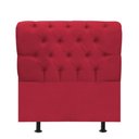 Ver imagem 1 de Cabeceira Estofada Cama Box Solteiro 90cm París Corino Vermelho- Mabe Magazine