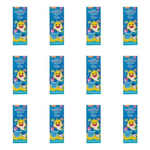 Kit C/12 Curativo Cremer Baby Shark - Proteção e Cicatrização