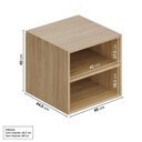 Ver imagem 4 de Módulo 45x40 2 Gavetas Frame CabeCasa MadeiraOriginals