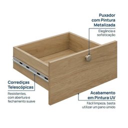 Módulo 45x40 2 Gavetas Frame CabeCasa MadeiraMadeira - 7