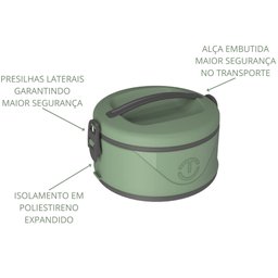Marmita Organizador Térmico 1,5 Litros Milão Unitermi - 2