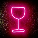Ver imagem 1 de Luminária Parede Taça Rosa Neon Led