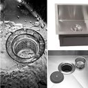 Ver imagem 5 de Cuba Dupla Quadrada Inox 304 Cozinha Pia Embutir