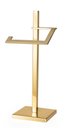 Ver imagem 1 de Toalheiro Vertical de Bancada Porta Toalha 33cm de Altura Aço Inox Dourado Brilhante Stainless
