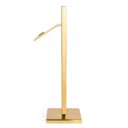 Ver imagem 7 de Toalheiro Vertical de Bancada Porta Toalha 33cm de Altura Aço Inox Dourado Brilhante Stainless