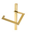 Ver imagem 5 de Toalheiro Vertical de Bancada Porta Toalha 33cm de Altura Aço Inox Dourado Brilhante Stainless