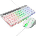 Ver imagem 1 de Kit Gamer Combo White Rgb Mousepad Mouse Teclado Brx Gamer
