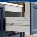 Ver imagem 6 de Cozinha Completa Modulada Americana com Vidro Reflecta 5 Peças Yescasa
