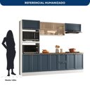 Ver imagem 4 de Cozinha Completa Modulada Americana com Vidro Reflecta 5 Peças Yescasa