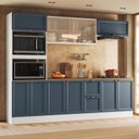Ver imagem 1 de Cozinha Completa Modulada Americana com Vidro Reflecta 5 Peças Yescasa