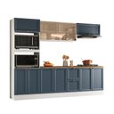 Ver imagem 2 de Cozinha Completa Modulada Americana com Vidro Reflecta 5 Peças Yescasa