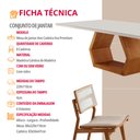 Ver imagem 6 de Sala de Jantar Mesa Ane 220cm Tampo Laqueado com Vidro Canto Moeda e 8 Cadeiras Eva Premium