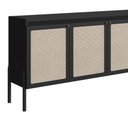 Ver imagem 7 de Buffet Retrô com Tela Sintética 3 Portas e 2 Gavetas 183cm Cor:nero