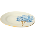Ver imagem 1 de Travessa Funda Oval Grande Filete Ouro Ype Azul - 60693579
