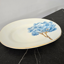 Ver mais imagens de Travessa Funda Oval Grande Filete Ouro Ype Azul - 60693579