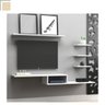 Rack para Tv Som Videogame Gamer Pc Livros Parede Suspensa Nichos Home Theater Decoração Casa - 5